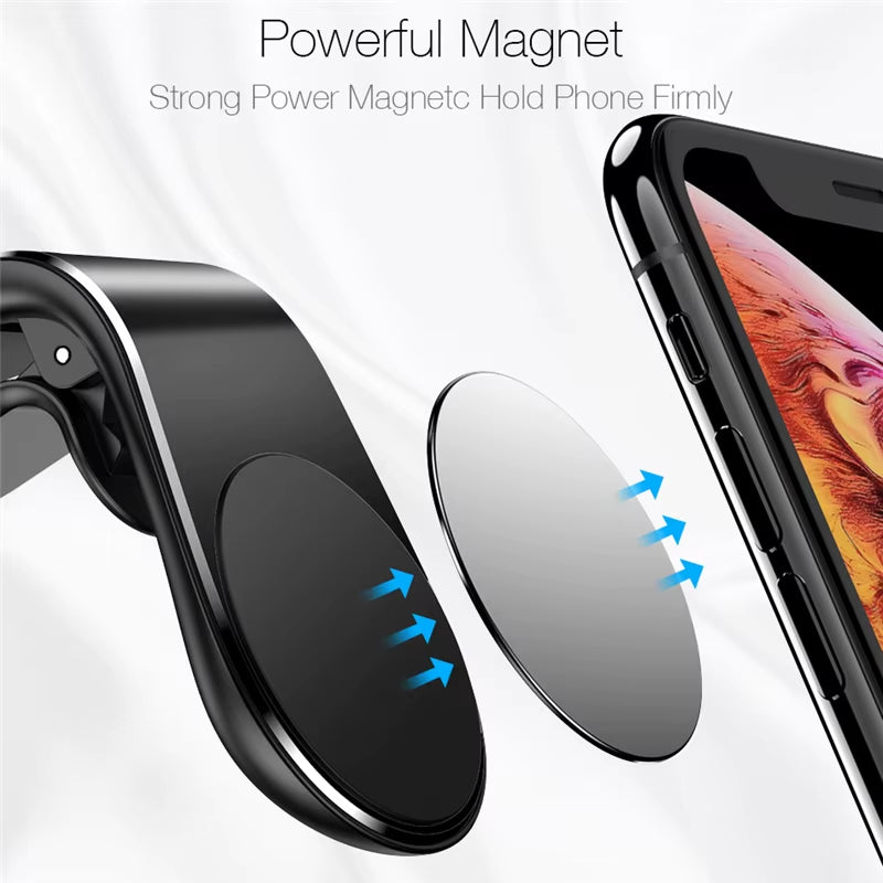 Magnetic air vent car phone mount – view 3