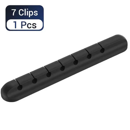 Silicone desk cable organizer clips – view 14