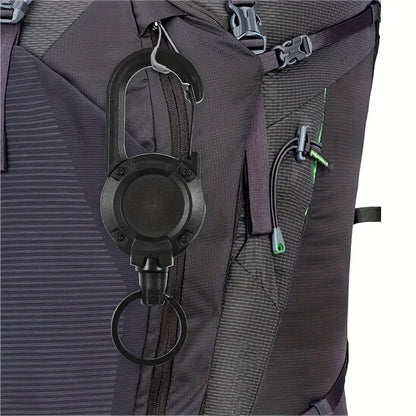 Porte-Clés Rétractables Extensibles, Bobines D'Insigne, Clip Robuste Avec Mousqueton, Pour Hommes, Sacs D'Extérieur, 1/2/4 Pièces