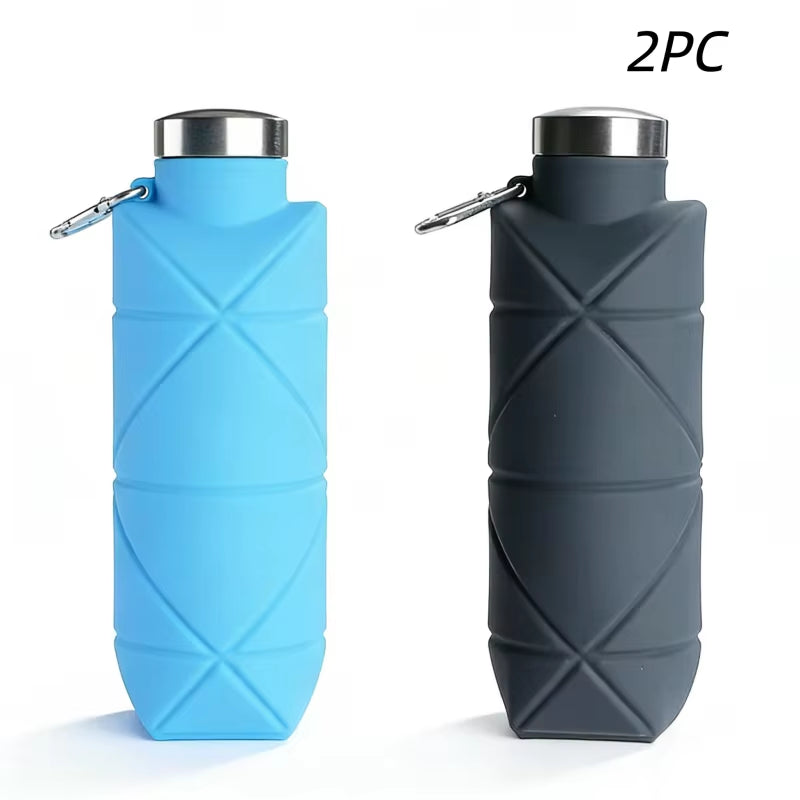 Collapsible silicone water bottle – view 11