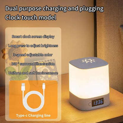 Rechargeable LED night light with clock – view 9