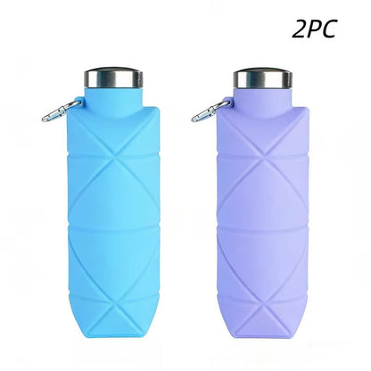 Collapsible silicone water bottle – view 10