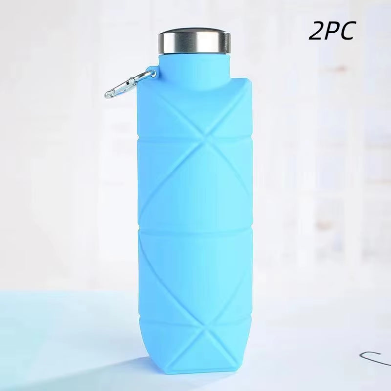 Collapsible silicone water bottle – view 14