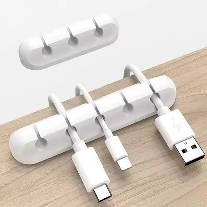 Silicone desk cable organizer clips – view 2
