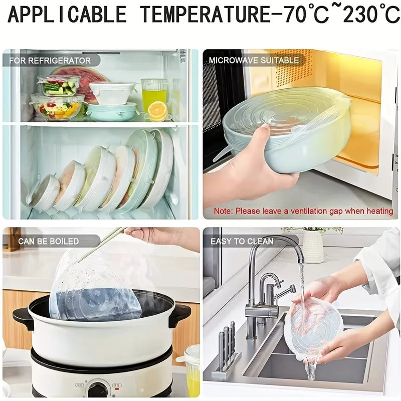 Silicone Stretch Lids Set of 6 – view 7