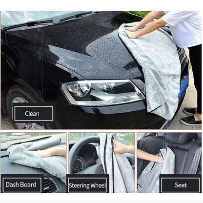 SEAMETAL – Serviette De Lavage Automatique En Microfibre, Super Absorbante, Pour Nettoyage Et Séchage De Voiture, Chiffons Multifonctionnels Pour Accessoires De Lavage De Voiture