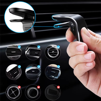 Magnetic air vent car phone mount – view 4