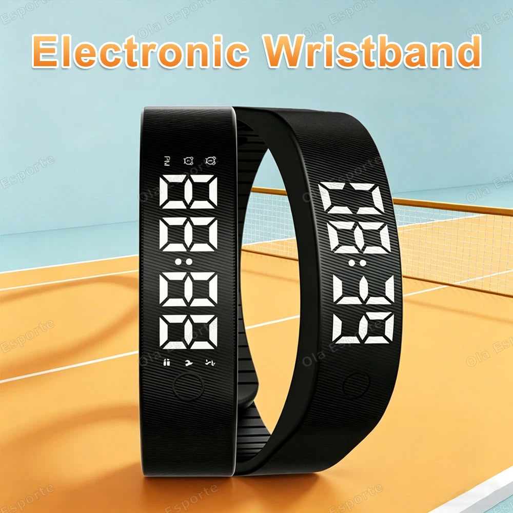 Vibrating Alarm Wristband with Pedometer – view 3