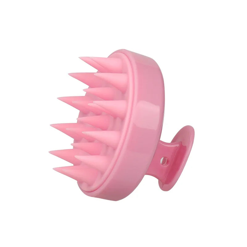 Silicone shampoo scalp massager brush