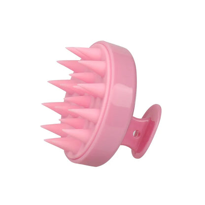 Silicone shampoo scalp massager brush