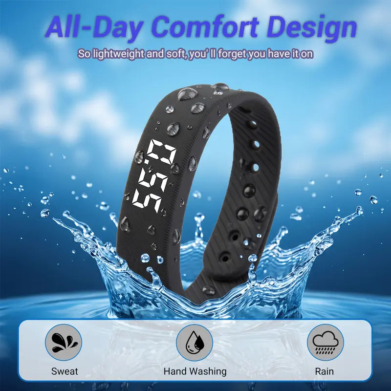 Fitness tracker band with silent alarm – view 8