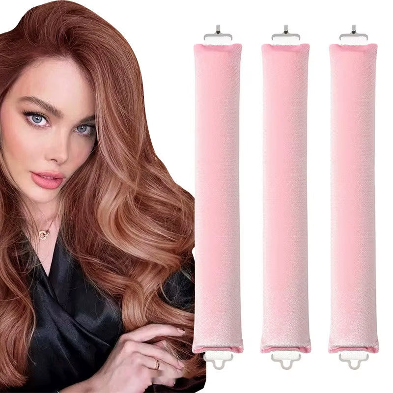 Heatless curling rod headband