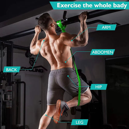 Bande De Résistance En Latex Robuste, Ceinture Élastique De Sport, Bandes D'Assistance De Traction Pour Pilates, Entraînement, Forme De Fitness, Corps, Gymnastique À Domicile