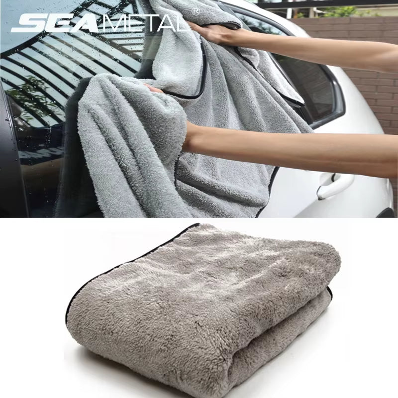 SEAMETAL – Serviette De Lavage Automatique En Microfibre, Super Absorbante, Pour Nettoyage Et Séchage De Voiture, Chiffons Multifonctionnels Pour Accessoires De Lavage De Voiture