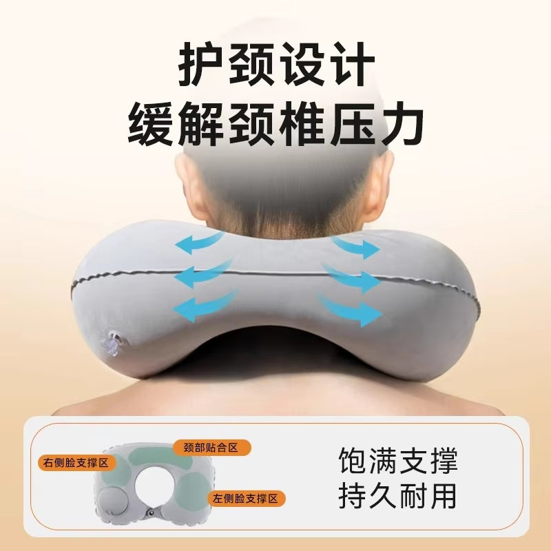 Inflatable U-shape travel neck pillow – view 3