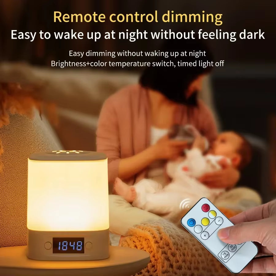 Rechargeable LED night light with clock – view 6