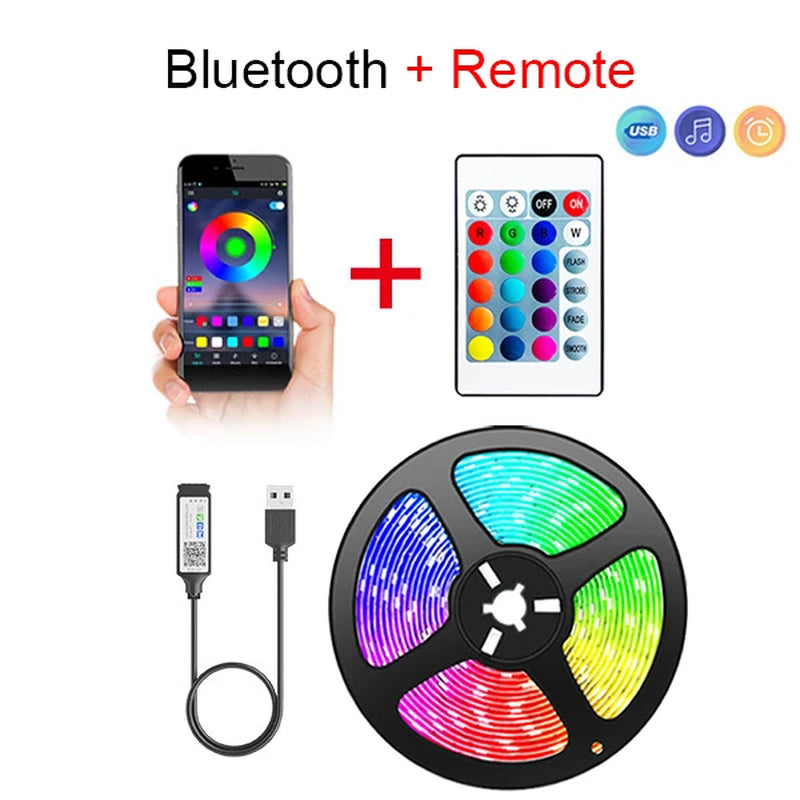 USB RGB LED Strip Lights – main view