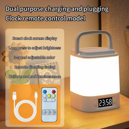 Rechargeable LED night light with clock – view 10