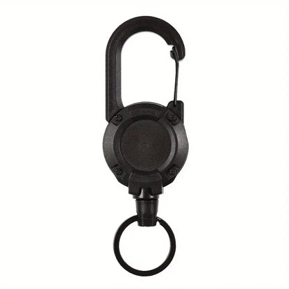 Porte-Clés Rétractables Extensibles, Bobines D'Insigne, Clip Robuste Avec Mousqueton, Pour Hommes, Sacs D'Extérieur, 1/2/4 Pièces