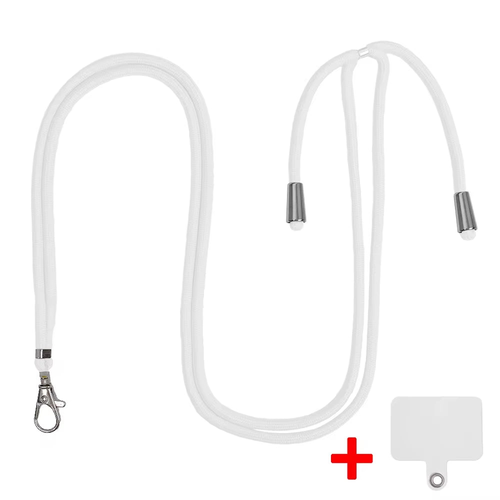 Cell Phone Lanyard Crossbody Adjustable Neck Strap for around the Hand with Clear Tether Tab for Most Full Coverage Phones Case