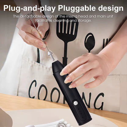 Rechargeable mini electric whisk and milk frother – view 6
