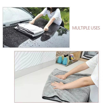 SEAMETAL – Serviette De Lavage Automatique En Microfibre, Super Absorbante, Pour Nettoyage Et Séchage De Voiture, Chiffons Multifonctionnels Pour Accessoires De Lavage De Voiture