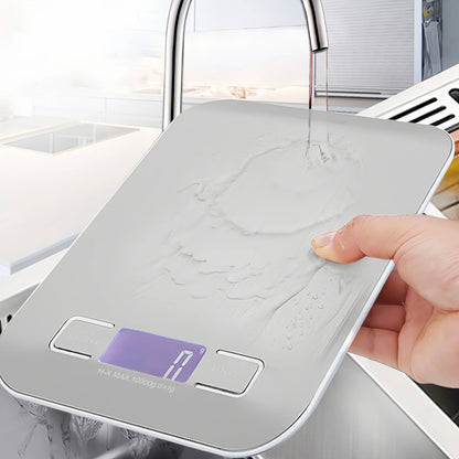 Stainless steel digital kitchen scale – view 2