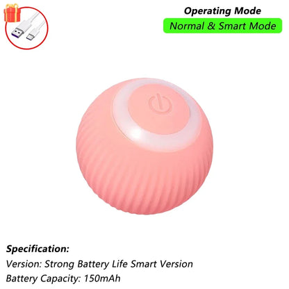 1/2 PCS Jouet Interactif Pour Chat, Balle Roulante Automatique, Fausse Queue, Rechargeable, Jouet Électrique Intelligent Pour Animaux De Compagnie, Jouet Pour Animaux De Compagnie Imitant Une Souris