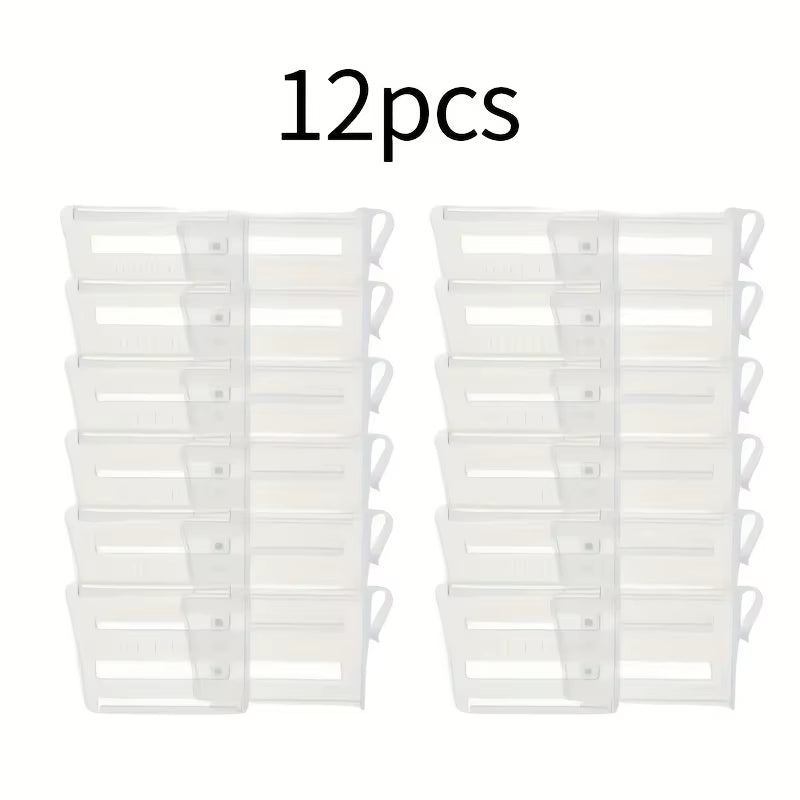 Séparateur D'Espace Pour Réfrigérateur Réglable 6/12 – Organisateur Extensible Pour Boissons Et Sauces – Maximisez Le Stockage Du Réfrigérateur, Organisé Bien